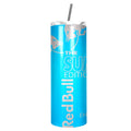 Red Bull Cup With Straw Beach Breeze Edition