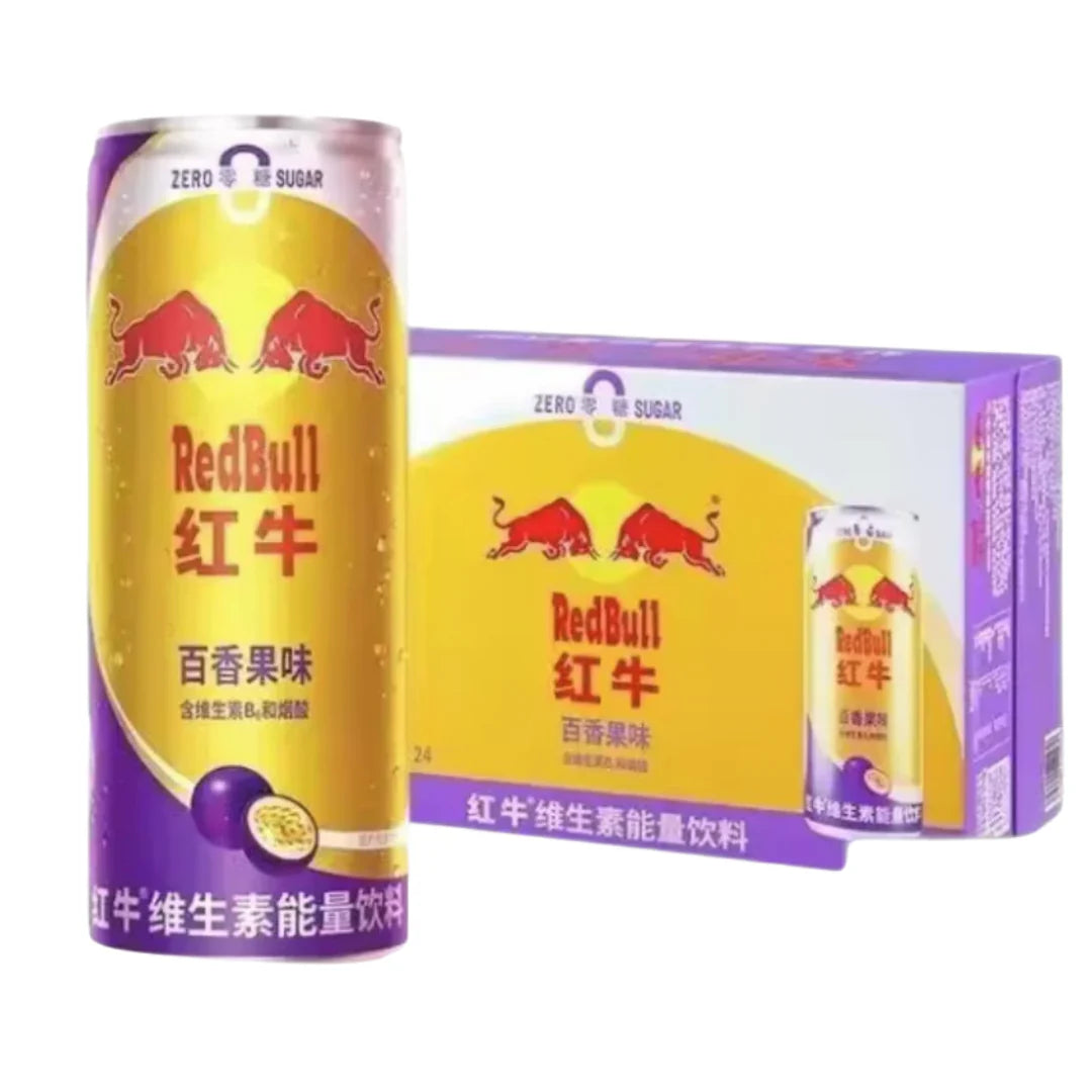 Pack X24 Red Bull Passion Fruit 350ML (China)