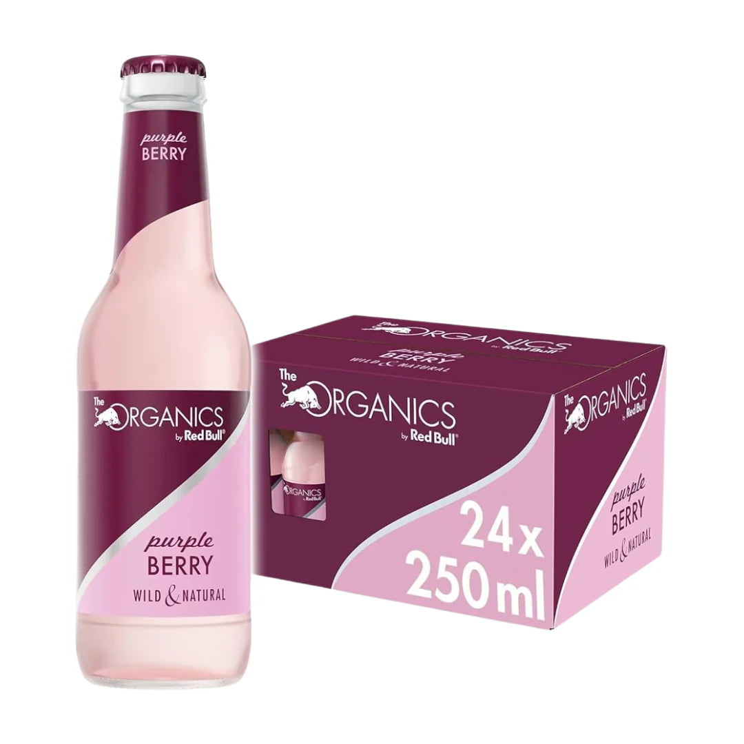 Pack X24 Red Bull Organics Purple Berry Glass Bottle 250ML