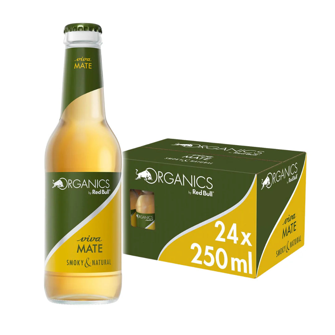 Pack X24 Red Bull Organics Viva Mate Glass Bottle 250ML