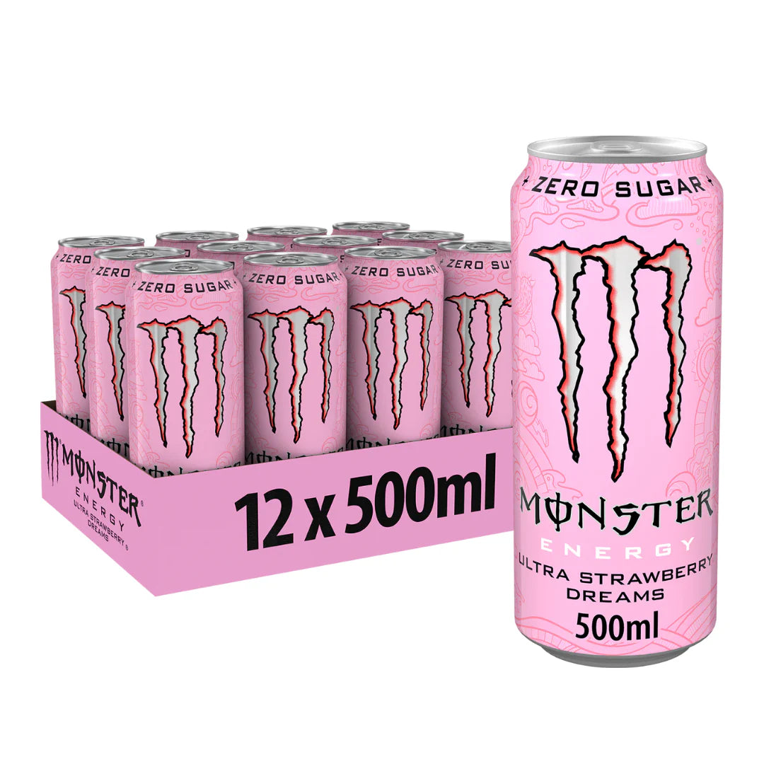 Pack X12 Monster Energy Ultra Strawberry Dreams