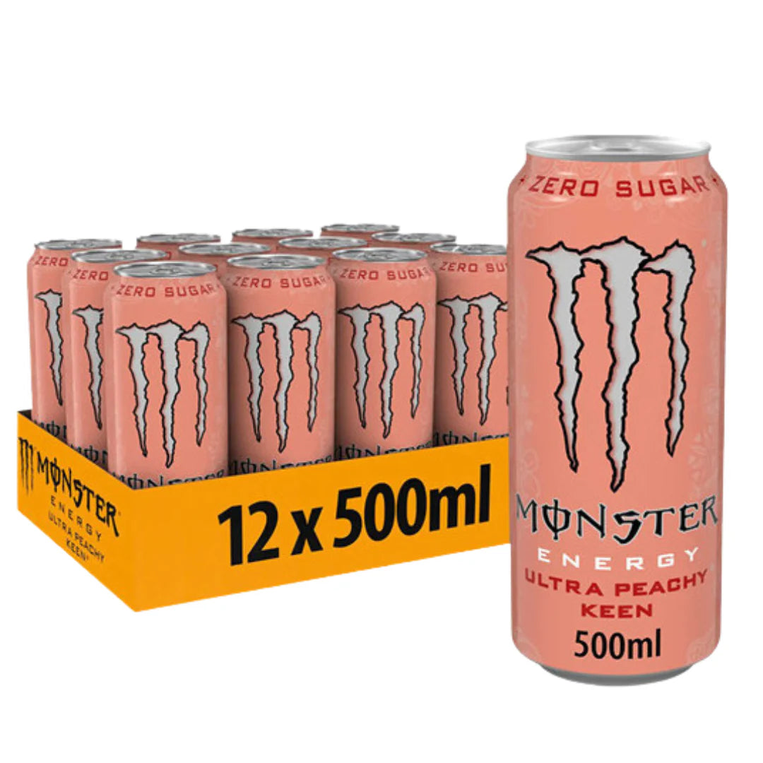 Pack X12 Monster Energy Ultra Peachy Keen