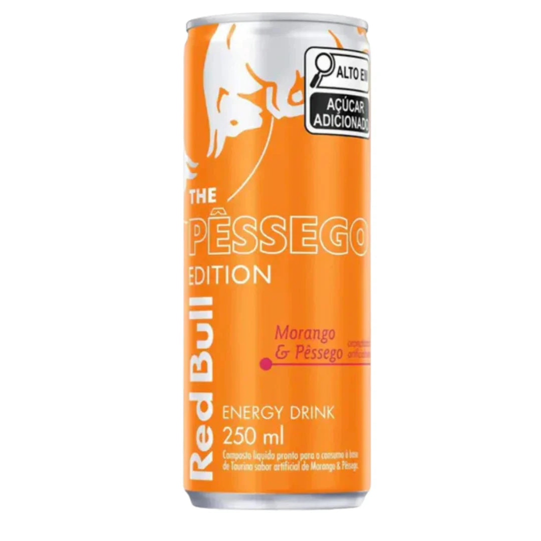Red Bull Morango & Pessego Edition 250ML Brazil