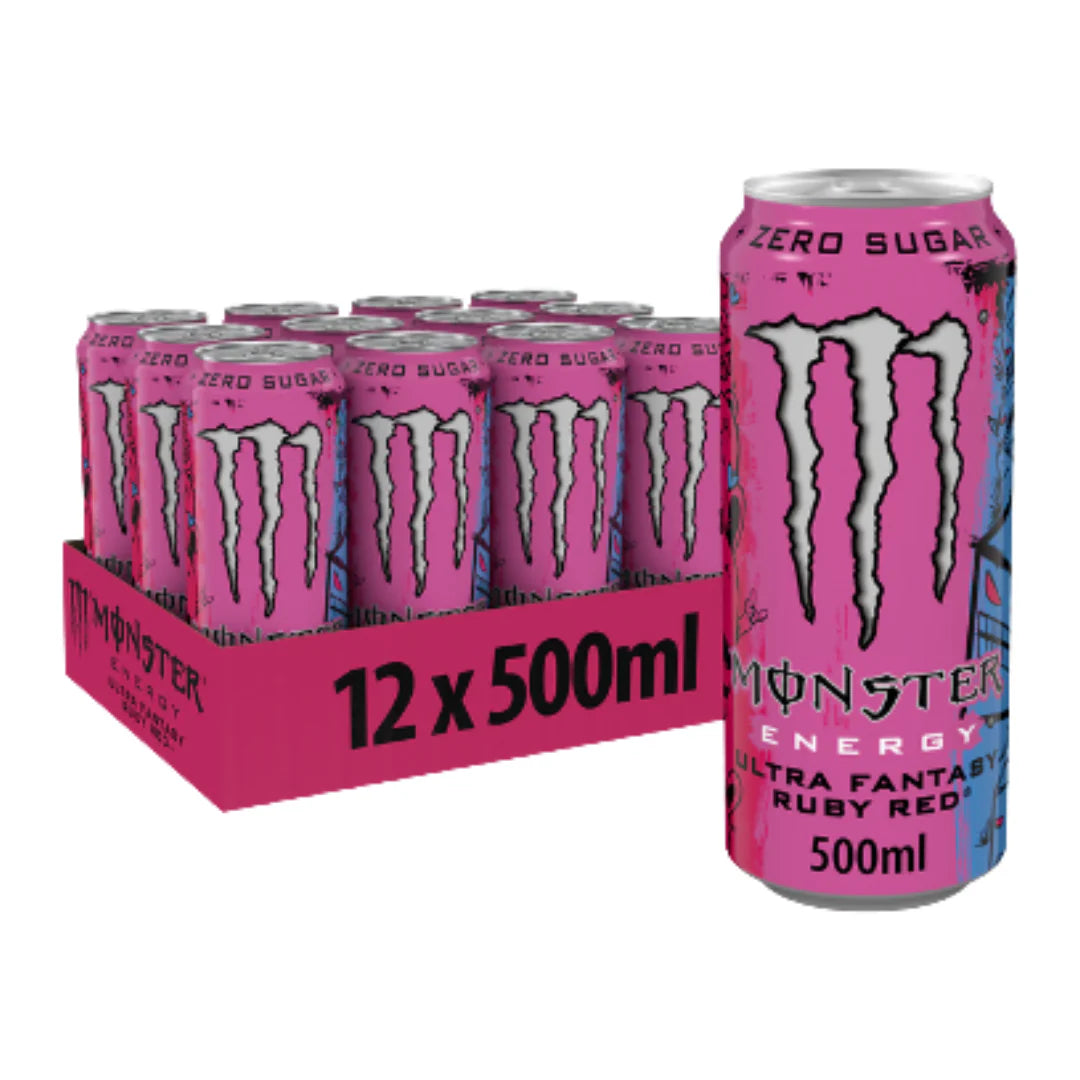 Pack X12 Monster Energy Ultra Fantasy Ruby Red
