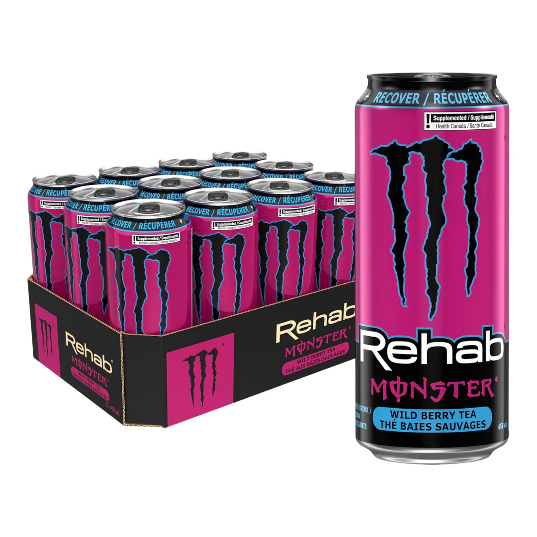 Pack X12 Monster Energy Rehab Wild Berry Tea